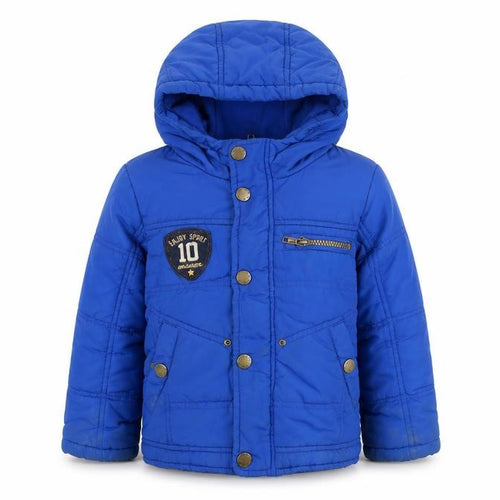 United Colors of Benetton Boys Blue Puffer Jacket Coat Size 4-5 Years Zip