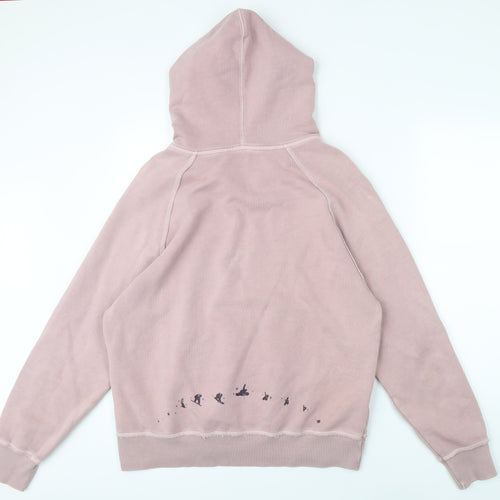 Fat Face Womens Pink 100% Cotton Pullover Hoodie Size 16