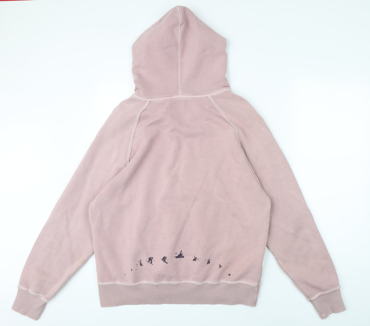 Fat Face Womens Pink 100% Cotton Pullover Hoodie Size 16