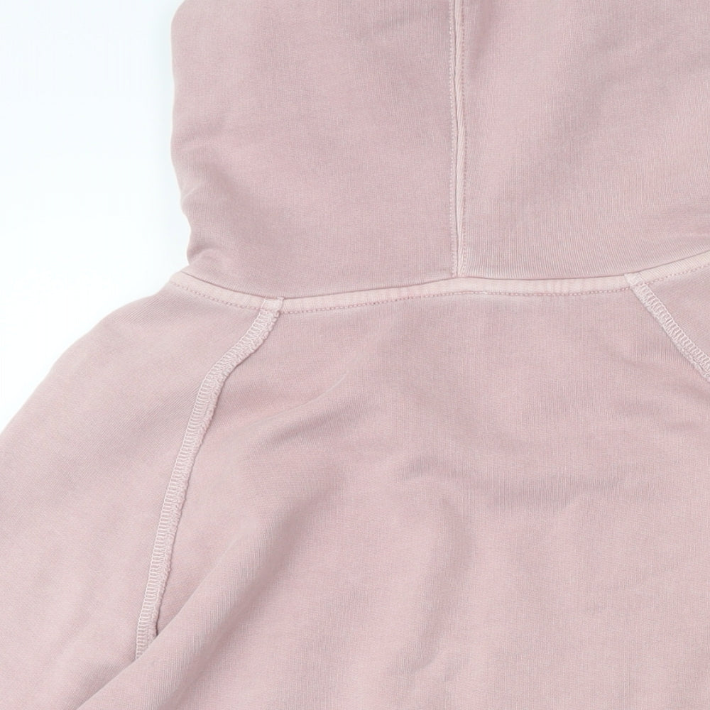 Fat Face Womens Pink 100% Cotton Pullover Hoodie Size 16