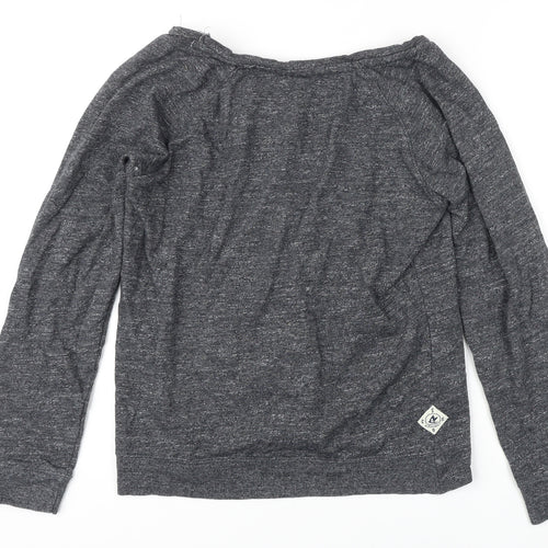 Soul Cal Womens Grey Cotton Pullover Sweatshirt Size M