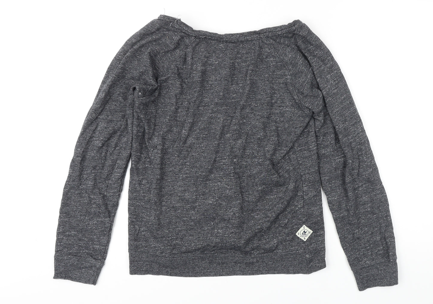 Soul Cal Womens Grey Cotton Pullover Sweatshirt Size M