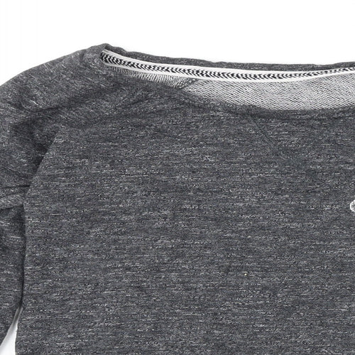Soul Cal Womens Grey Cotton Pullover Sweatshirt Size M