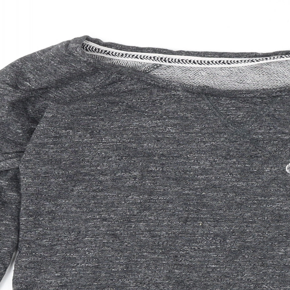 Soul Cal Womens Grey Cotton Pullover Sweatshirt Size M