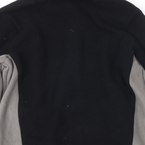 DECATHLON Boys Black Colourblock Jacket Size 12 Years Zip