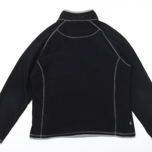 Mountain Life Womens Black 100% Polyester Pullover Sweatshirt Size 16