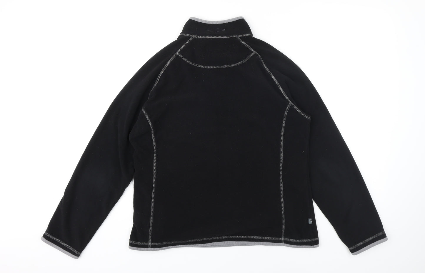 Mountain Life Womens Black 100% Polyester Pullover Sweatshirt Size 16