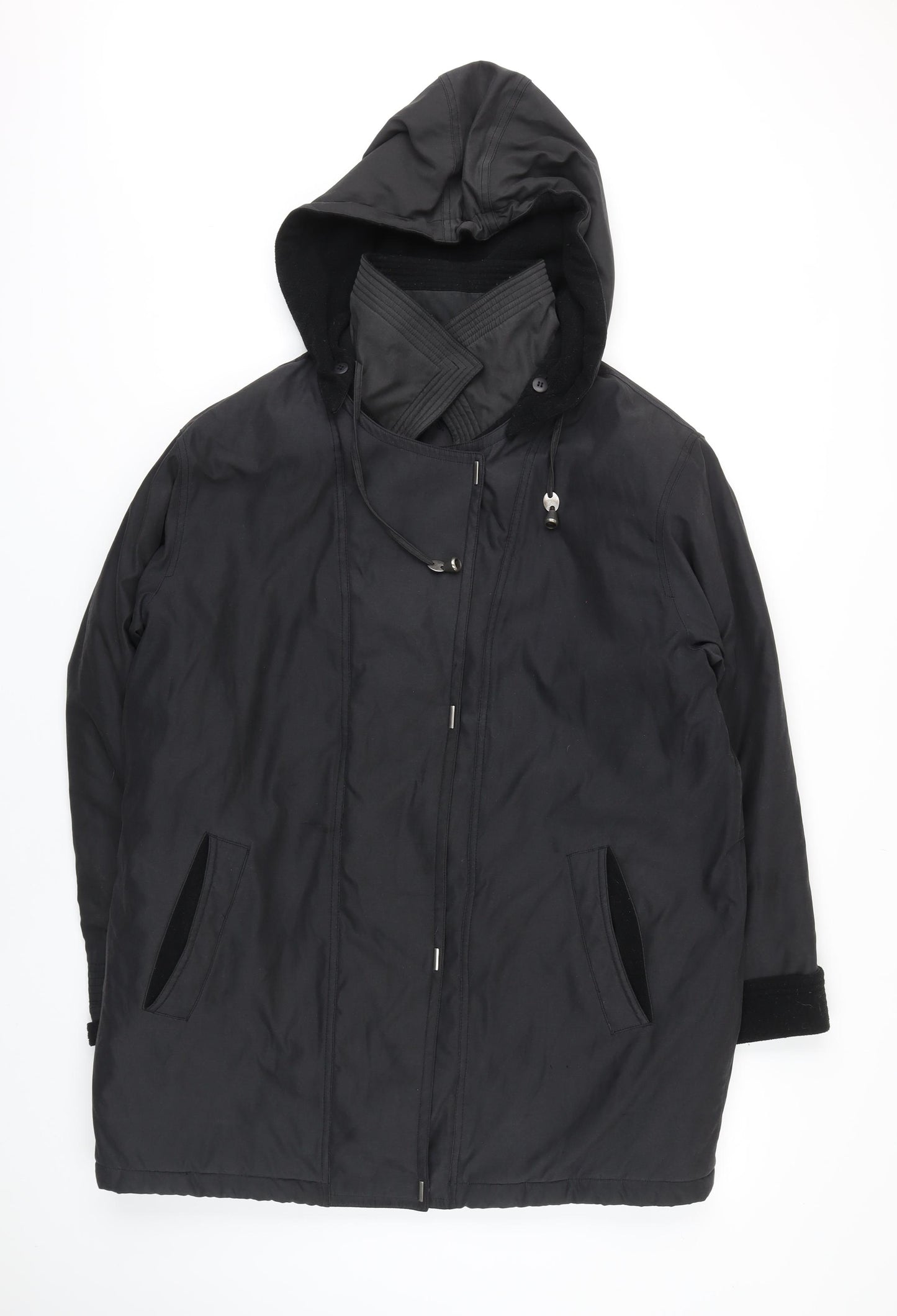 Easttracker Womens Black Jacket Coat Size L Zip