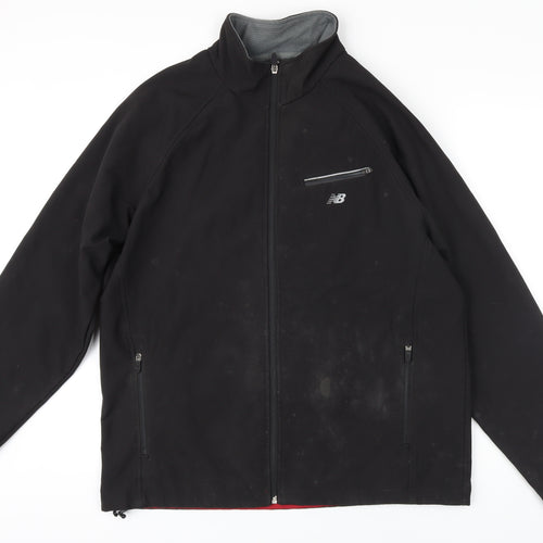 New Balance Mens Black Jacket Coat Size 5XL Zip
