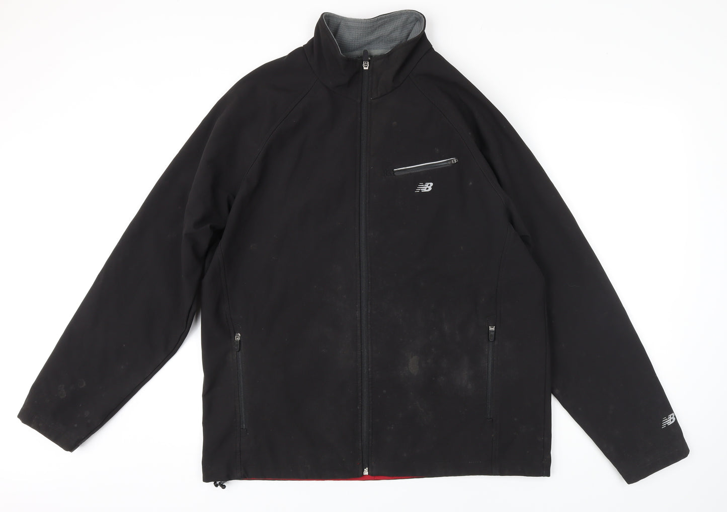 New Balance Mens Black Jacket Coat Size 5XL Zip