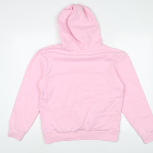 Marks and Spencer Womens Pink Cotton Pullover Hoodie Size S Pullover