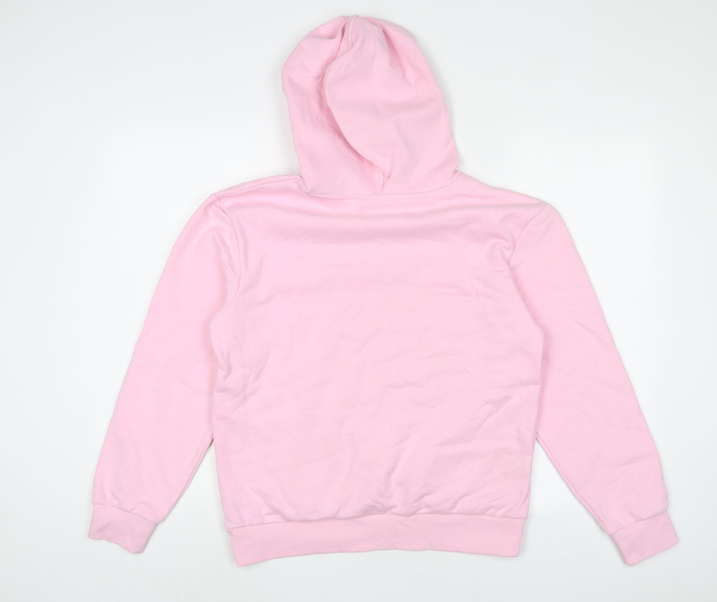 Marks and Spencer Womens Pink Cotton Pullover Hoodie Size S Pullover
