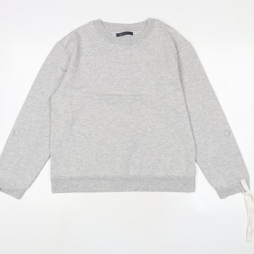 Marks and Spencer Womens Grey Polyester Pullover Sweatshirt Size 12 Pullover