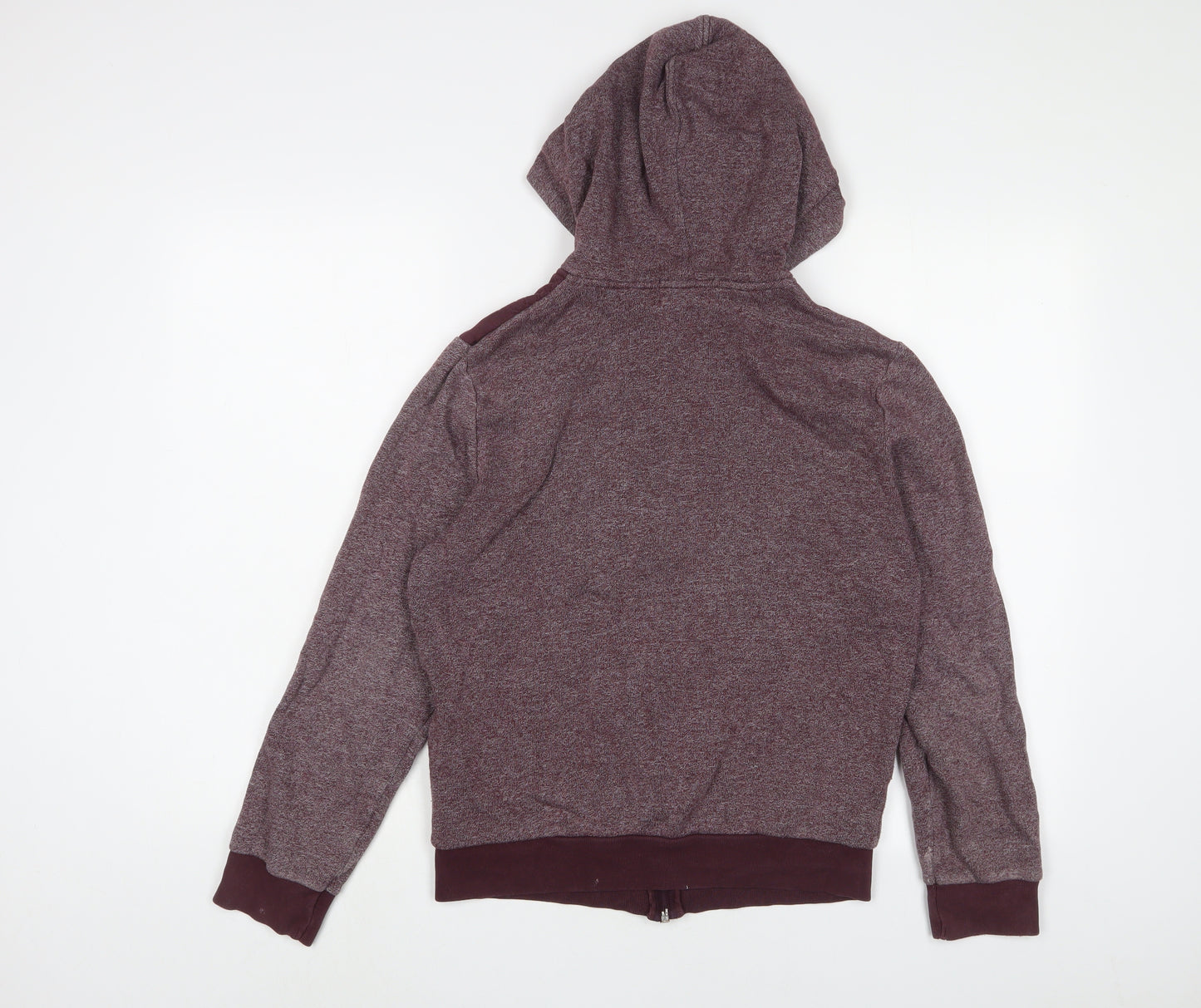 Topman Mens Red Cotton Full Zip Hoodie Size XS