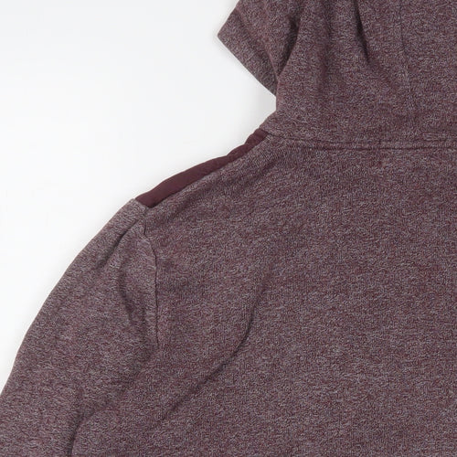 Topman Mens Red Cotton Full Zip Hoodie Size XS