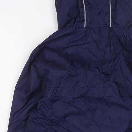 Marks and Spencer Girls Blue Jacket Size 13-14 Years Zip - Zip Pockets