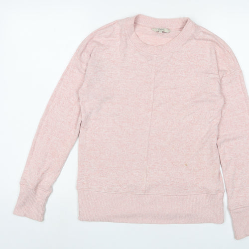 NEXT Womens Pink Viscose Pullover Sweatshirt Size 8 Pullover