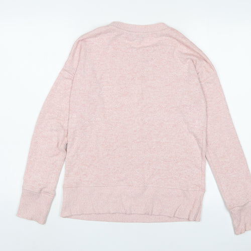 NEXT Womens Pink Viscose Pullover Sweatshirt Size 8 Pullover