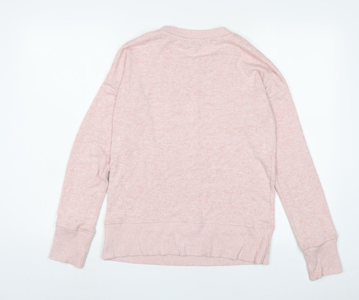 NEXT Womens Pink Viscose Pullover Sweatshirt Size 8 Pullover