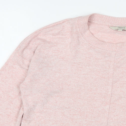 NEXT Womens Pink Viscose Pullover Sweatshirt Size 8 Pullover