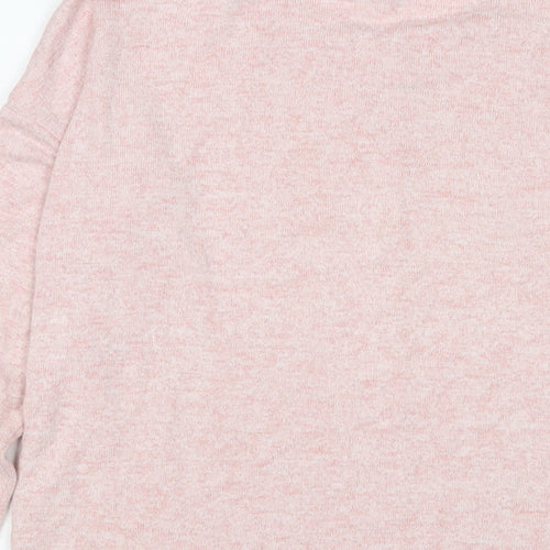 NEXT Womens Pink Viscose Pullover Sweatshirt Size 8 Pullover