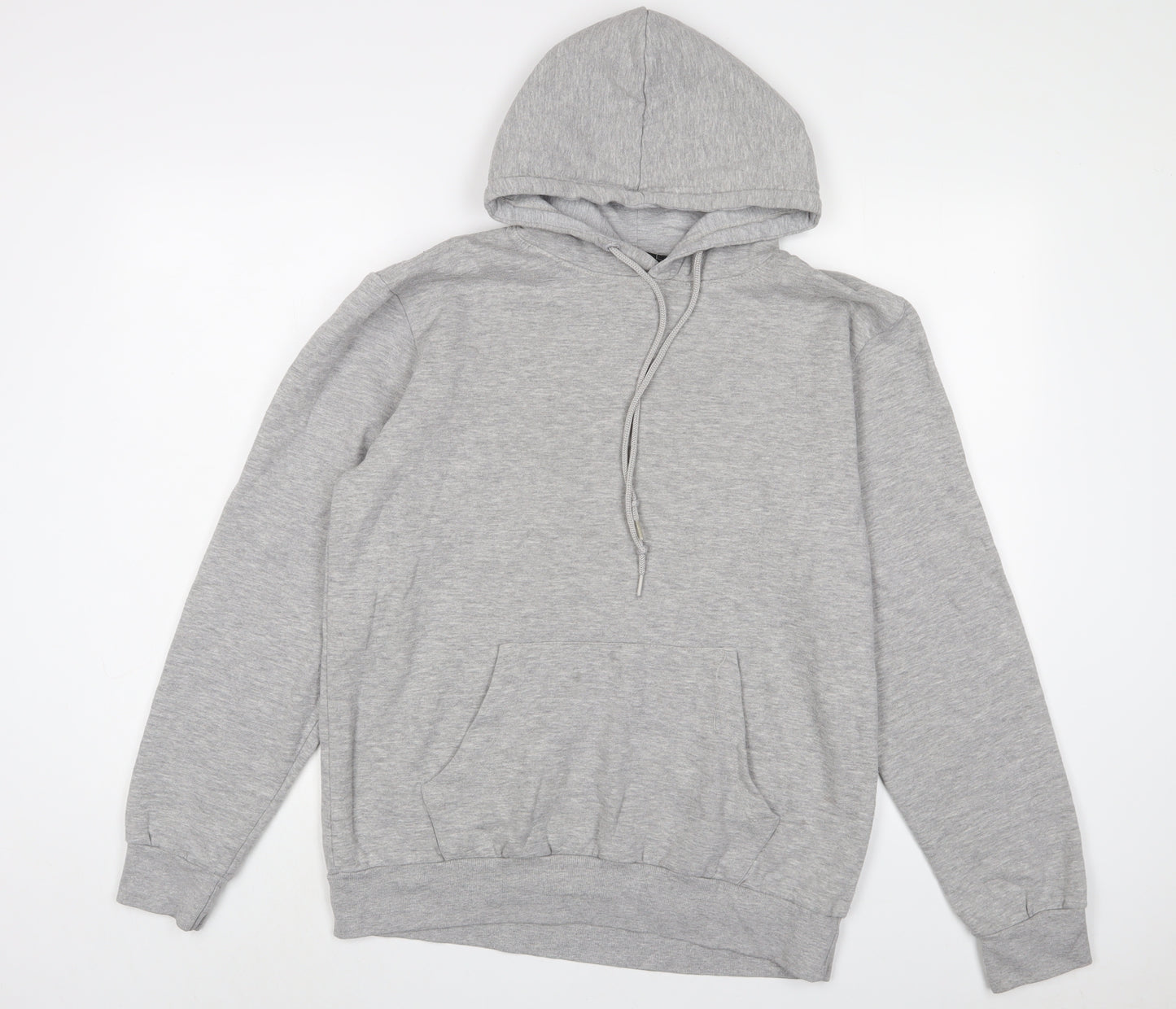 Nasty Gal Womens Grey Cotton Pullover Hoodie Size S Pullover