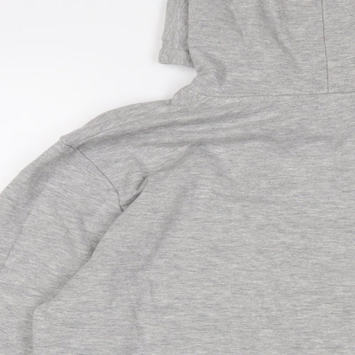 Nasty Gal Womens Grey Cotton Pullover Hoodie Size S Pullover
