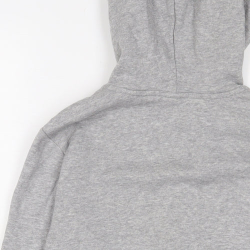 H&M Womens Grey Cotton Full Zip Hoodie Size S Zip