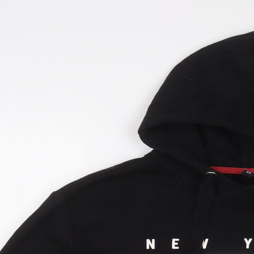H&M Womens Black Cotton Pullover Hoodie Size S Pullover - New York