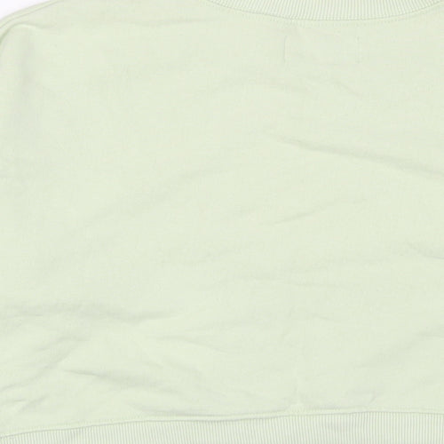 Pull&Bear Womens Green Cotton Pullover Sweatshirt Size L Pullover