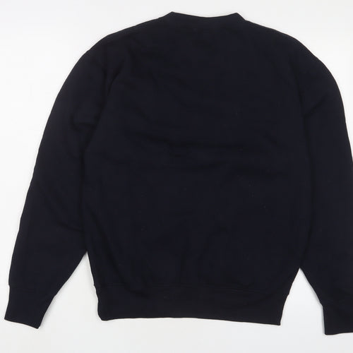 PRETTYLITTLETHING Womens Blue Cotton Pullover Sweatshirt Size S Pullover - Columbia