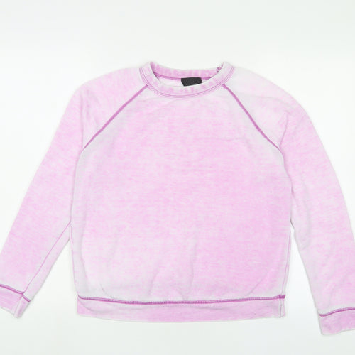Topshop Womens Purple Polyester Pullover Sweatshirt Size 8 Pullover