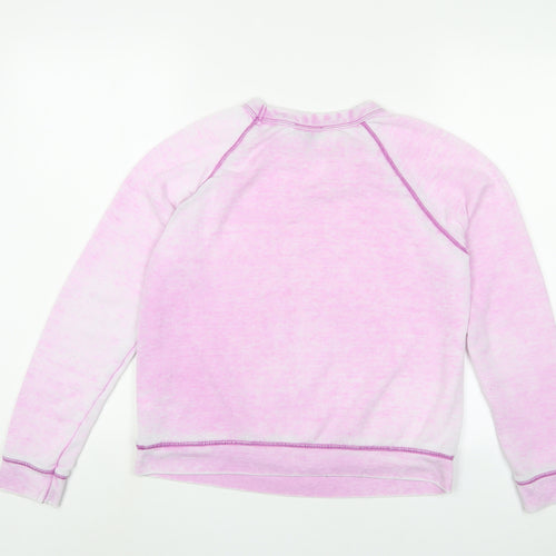 Topshop Womens Purple Polyester Pullover Sweatshirt Size 8 Pullover