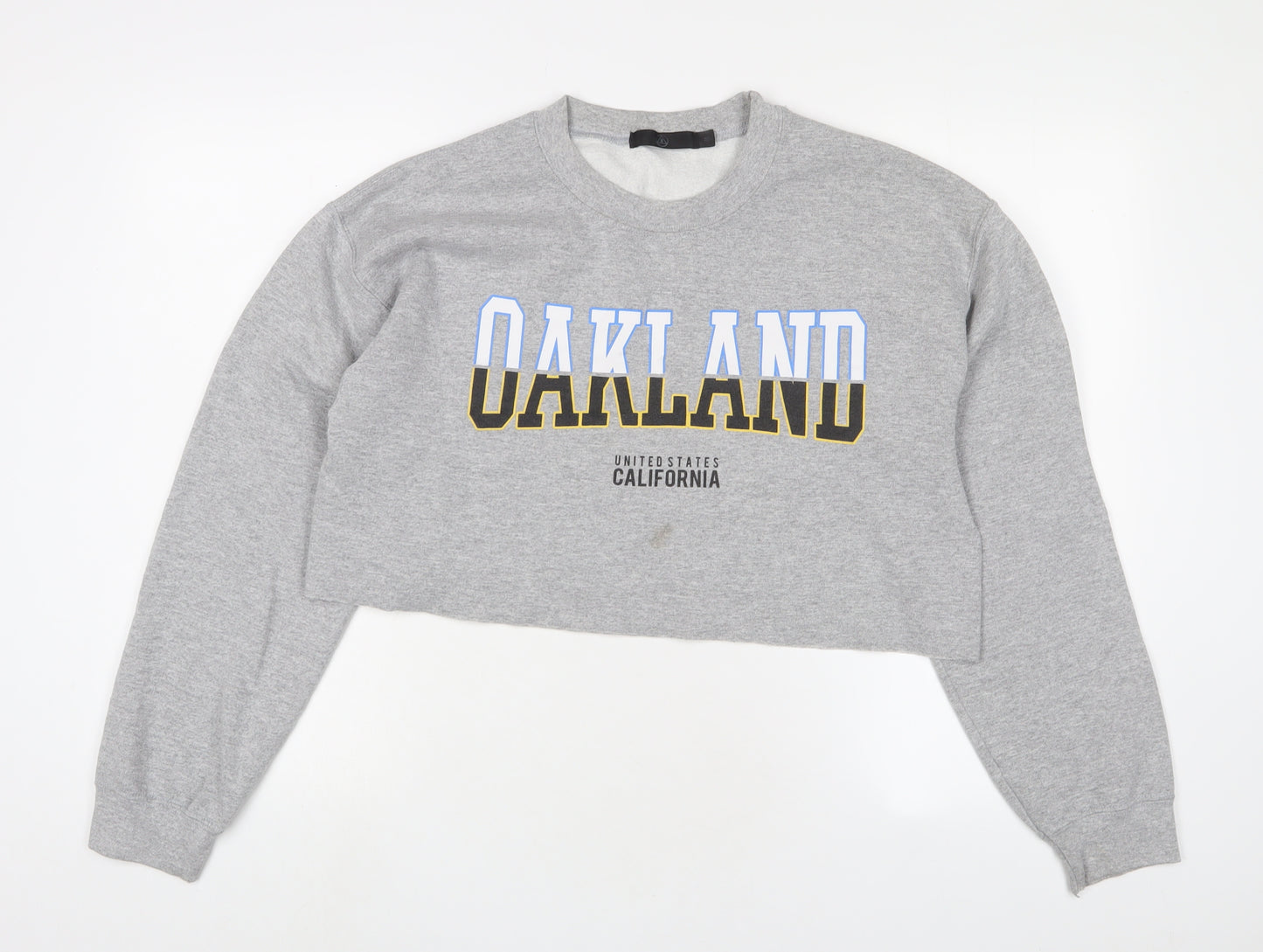 Missguided Womens Grey Cotton Pullover Sweatshirt Size M Pullover - Oakland