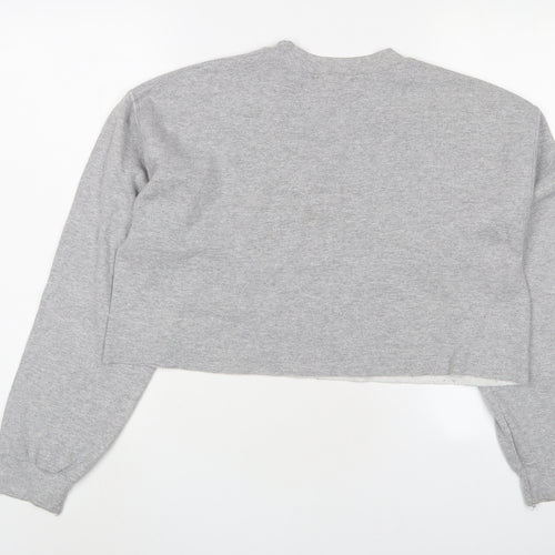 Missguided Womens Grey Cotton Pullover Sweatshirt Size M Pullover - Oakland