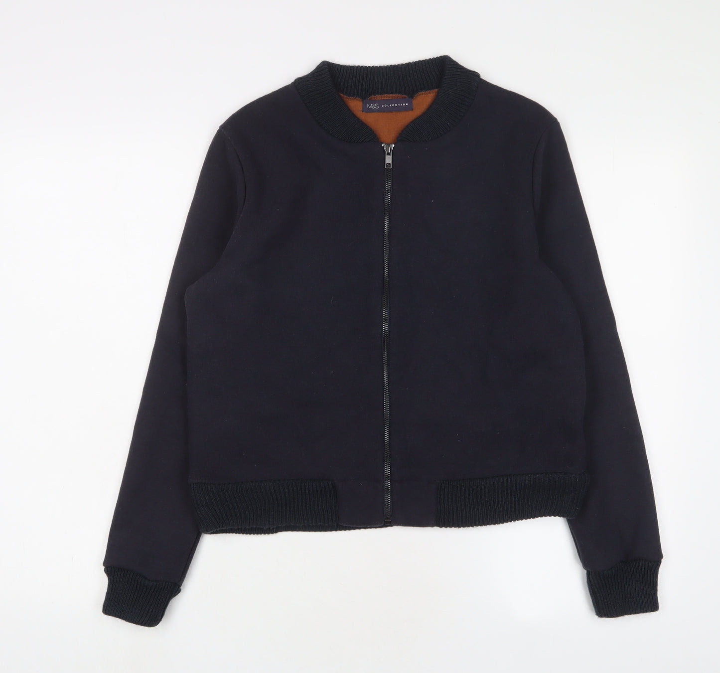 Marks and Spencer Womens Blue Jacket Size M Zip