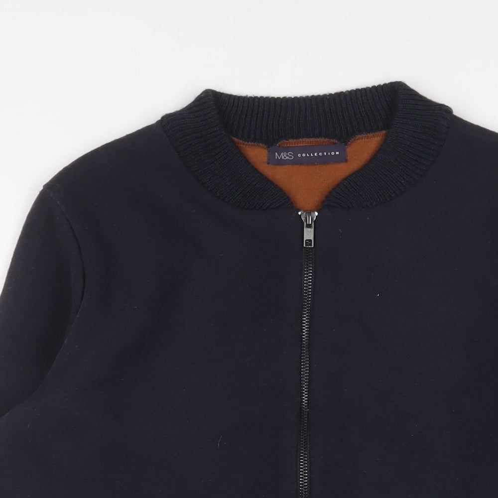 Marks and Spencer Womens Blue Jacket Size M Zip