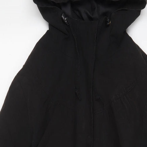 Casual Wear Womens Black Jacket Size 14 Zip