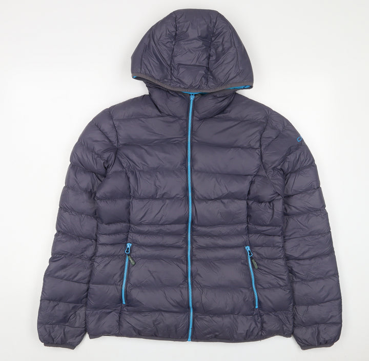 CMP Womens Purple Puffer Jacket Jacket Size M Zip
