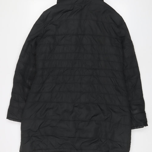 Principles Womens Black Quilted Coat Size 14 Zip