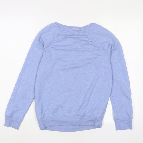 Marks and Spencer Womens Blue Cotton Pullover Sweatshirt Size 10 Pullover - Beaded