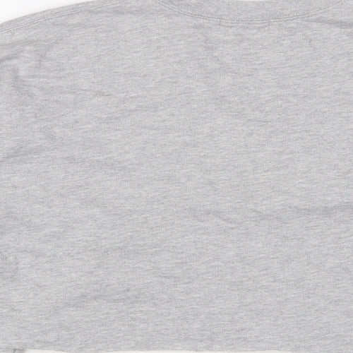 PRETTYLITTLETHING Womens Grey Cotton Pullover Sweatshirt Size S Pullover