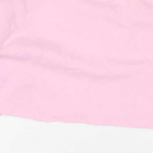 PRETTYLITTLETHING Womens Pink Cotton Pullover Sweatshirt Size S Pullover