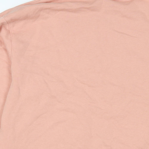 H&M Mens Pink Cotton Pullover Sweatshirt Size S