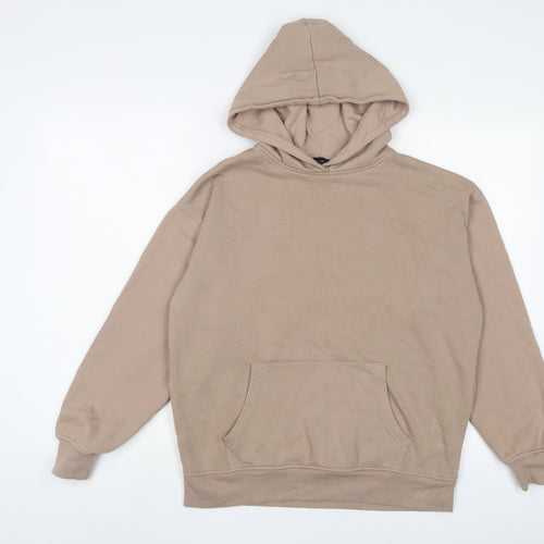 New Look Womens Brown Cotton Pullover Hoodie Size S Pullover