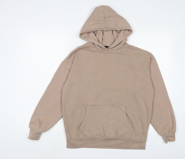 New Look Womens Brown Cotton Pullover Hoodie Size S Pullover