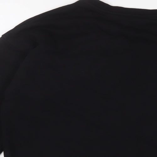 River Island Womens Black Cotton Pullover Sweatshirt Size XS Pullover