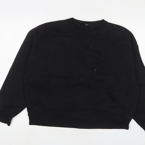NEXT Womens Black Cotton Pullover Sweatshirt Size M Pullover