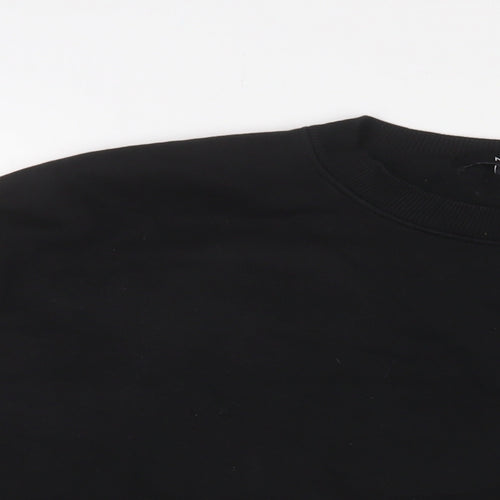 NEXT Womens Black Cotton Pullover Sweatshirt Size M Pullover