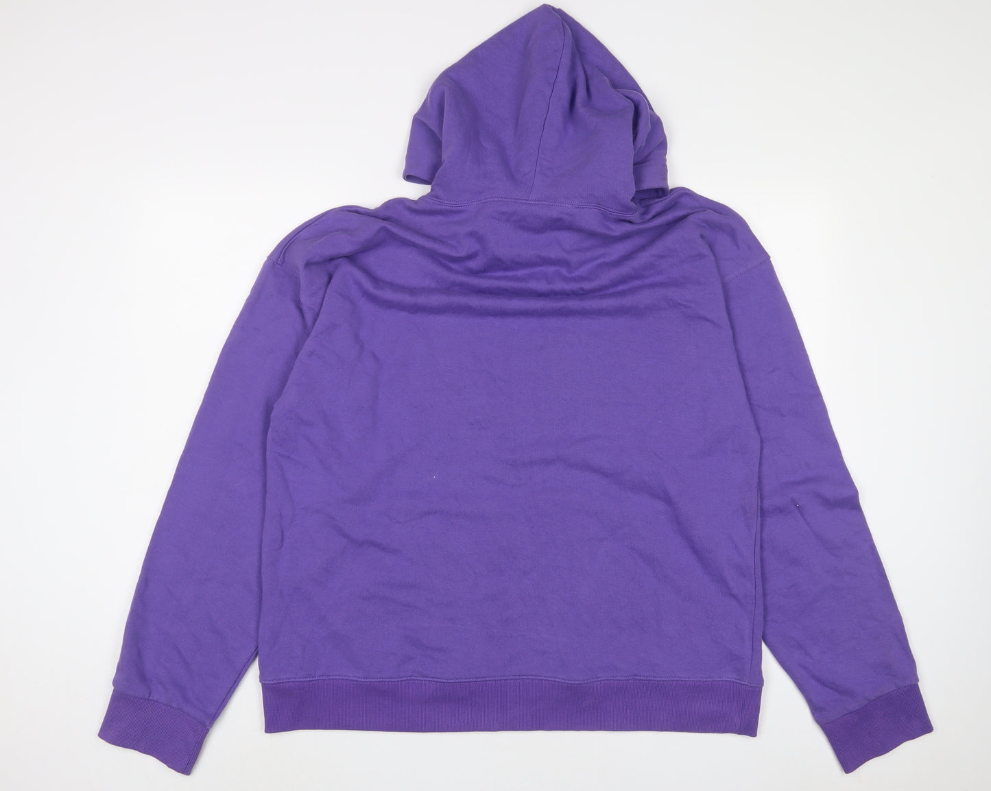 ASOS Womens Purple Cotton Pullover Hoodie Size 10 Pullover - Buckle